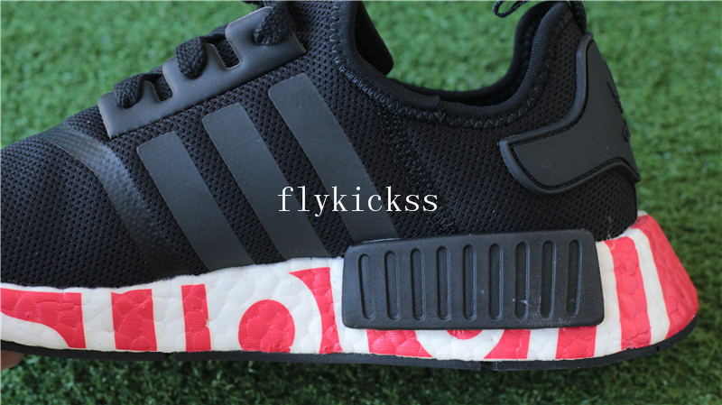 Supreme x Adidas NMD R1 Black Real Boost